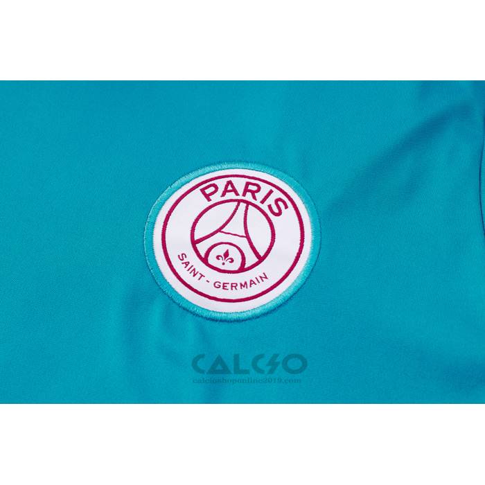 Tuta da Track Paris Saint-Germain Manica Corta 2024-2025 Verde - Pantaloncini
